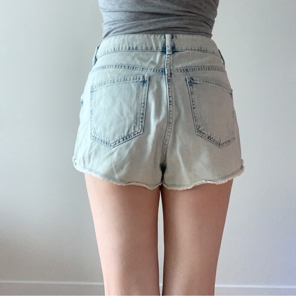 Topshop High Rise Hallie Denim Short - Picture 3 of 12